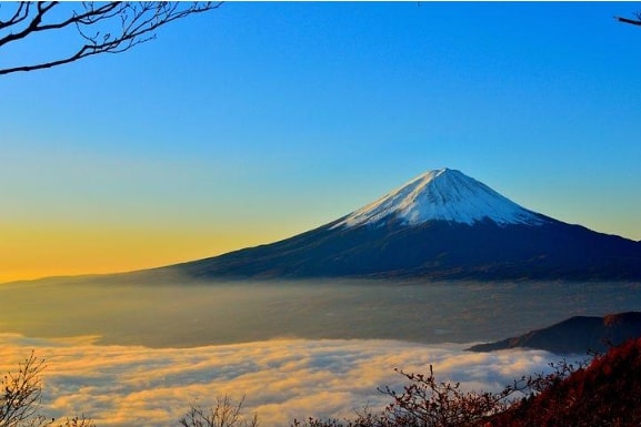 富士山と雲海