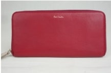 クリーニングで綺麗になったポールスミスの赤い長財布