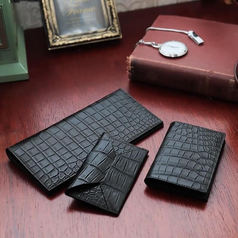 メゾンドヒロアンのクロコダイル財布3種類