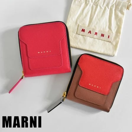 マルニ(MARNI)のファスナー付きミニ財布