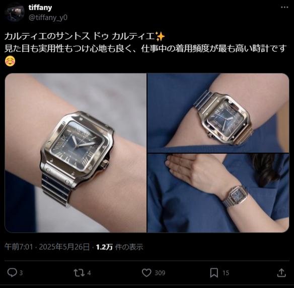 カルティエ サントス x