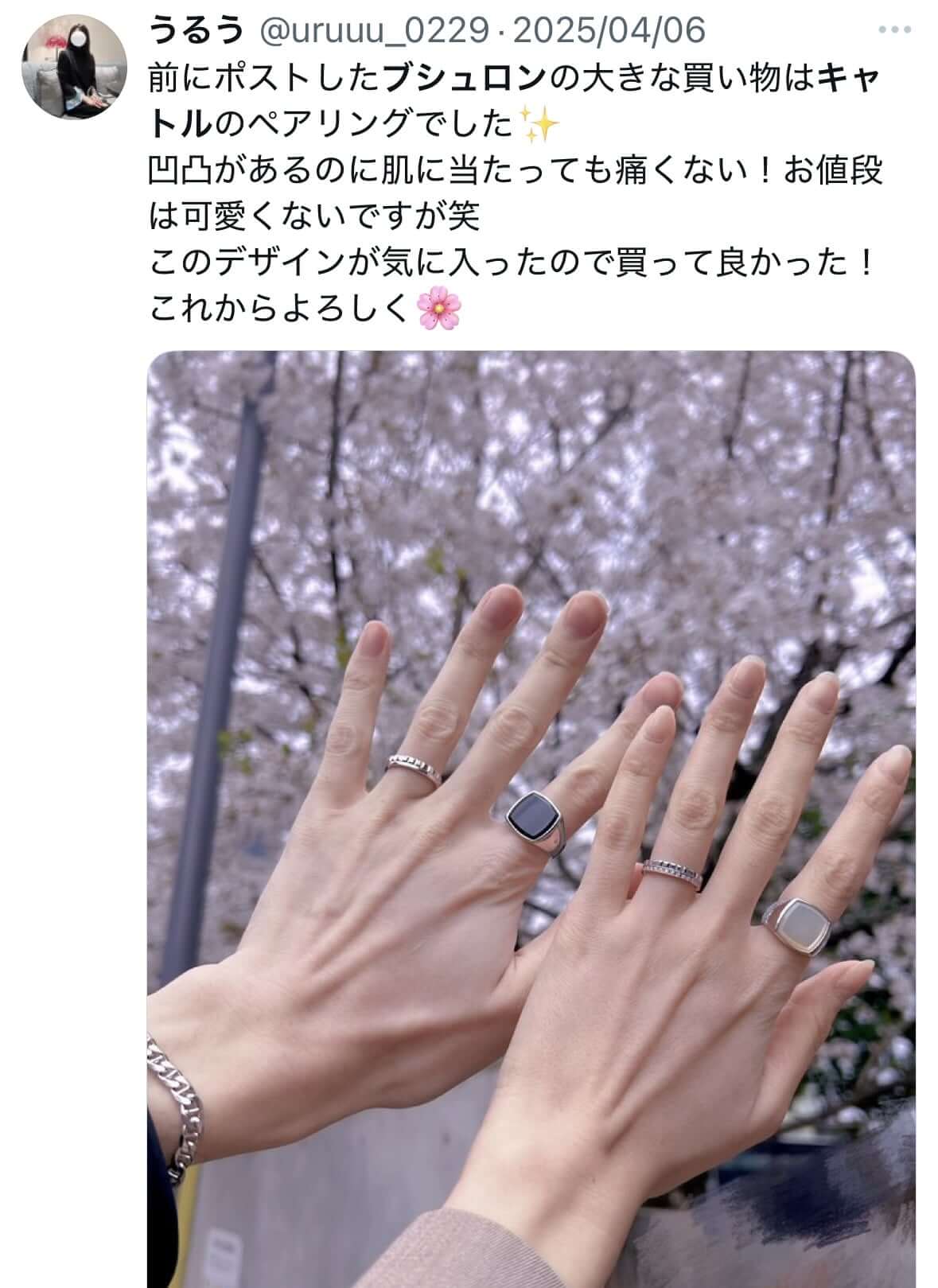 ブシュロンのキャトルの口コミ(X-1)